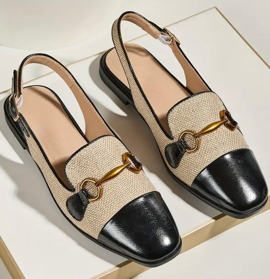 Chic Flat Sandals - Beige