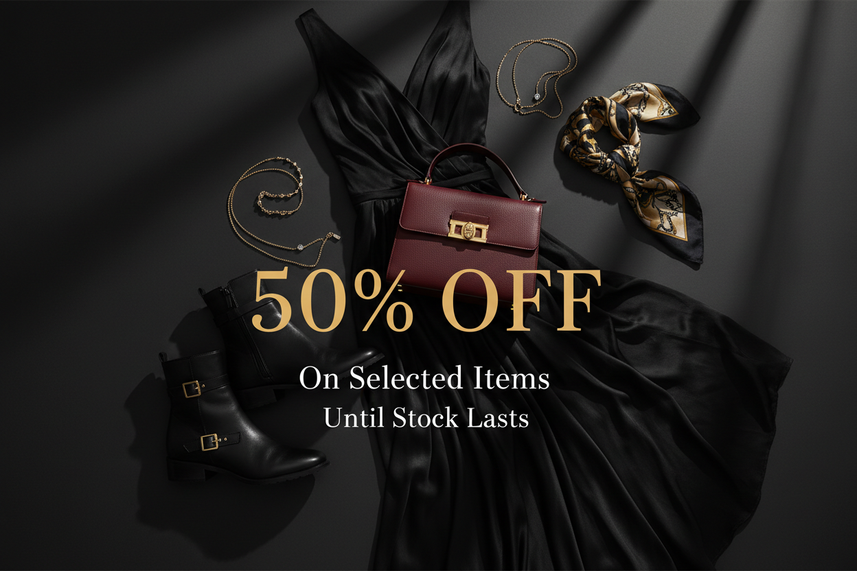 50% OFF Fashion Banner - Garments & Accessories