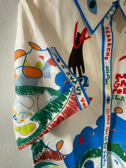 Casual Short Sleeve Oversized Shirt - Dolce Vita - M/L