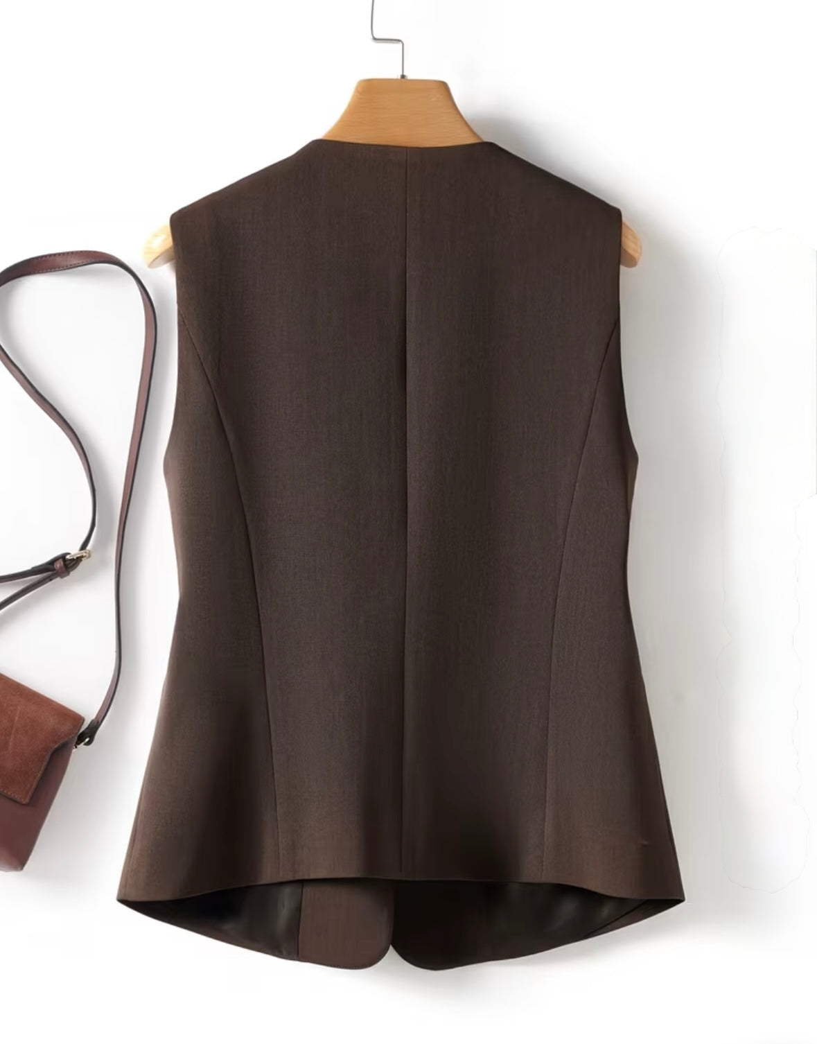 Plain Wrap-Over Vest - 2 colors