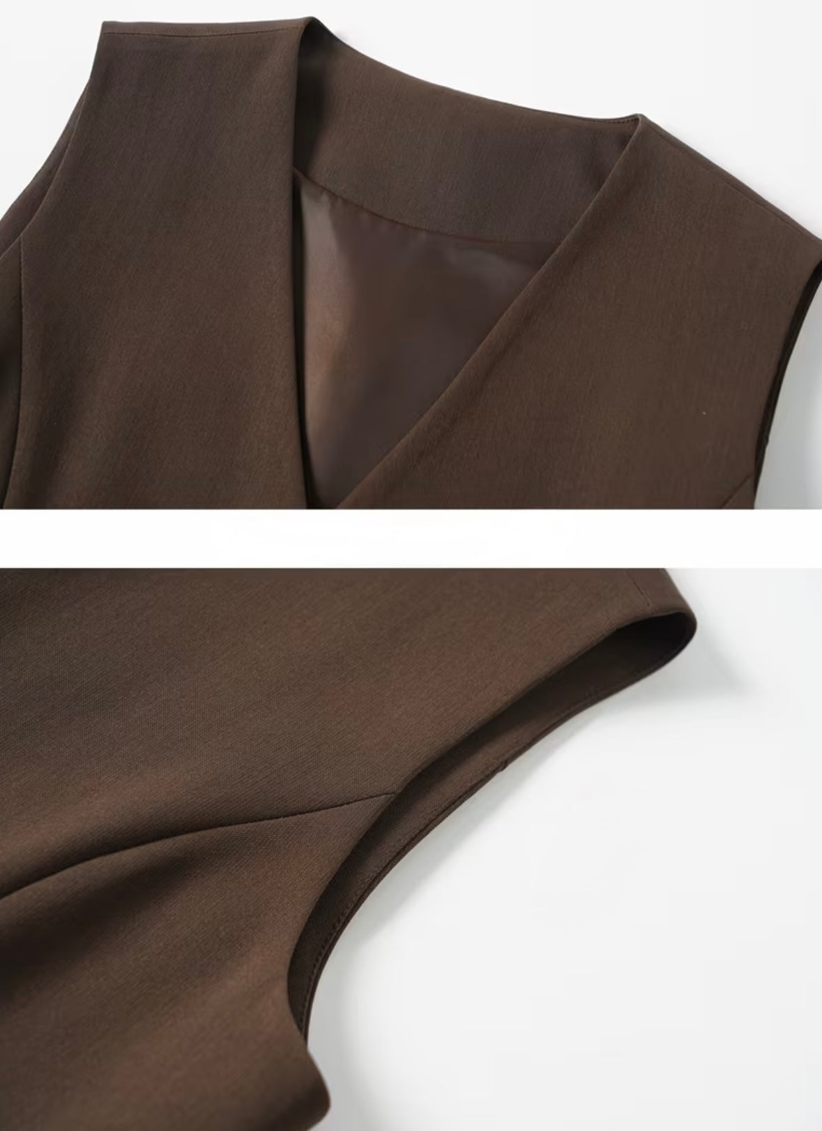 Plain Wrap-Over Vest - 2 colors