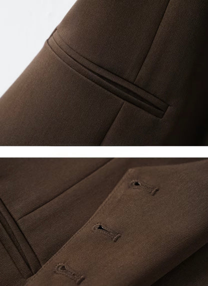 Plain Wrap-Over Vest - 2 colors