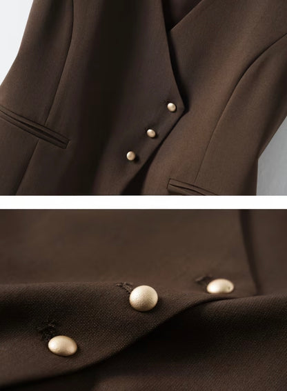 Plain Wrap-Over Vest - 2 colors