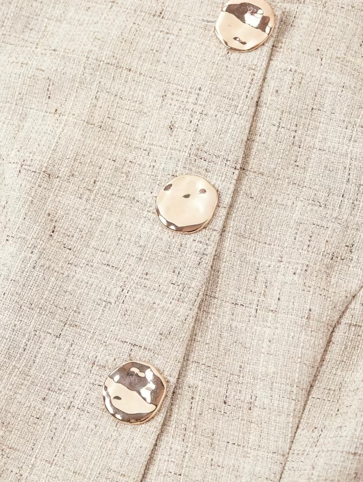 Light Weight Textured Vest - Apricot