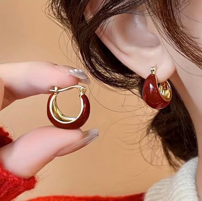 Free Gift - EARRINGS - Burgundy #3