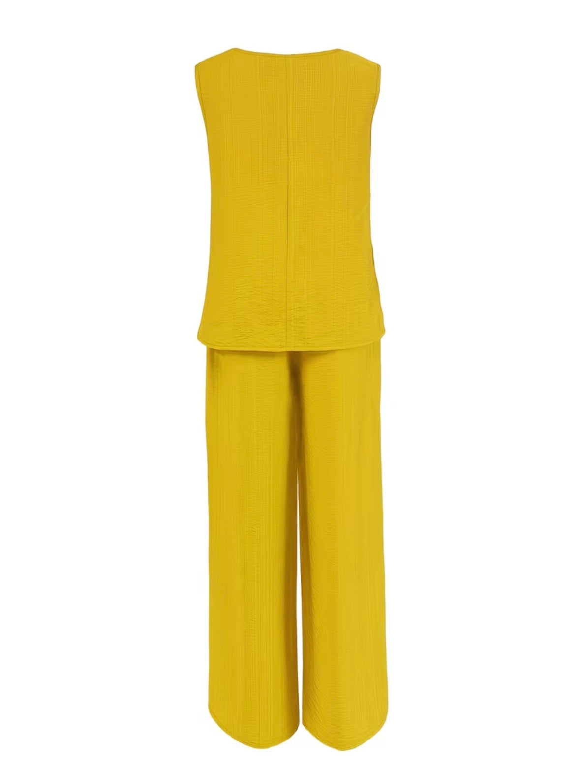 Sleeveless Loose wear Cord Set - 4 colors