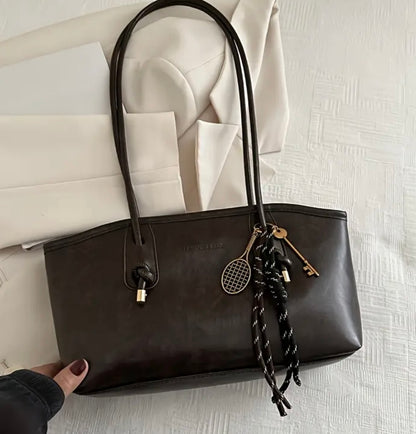 Crescent Shoulder Bag - Brown