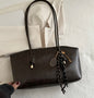 Crescent Shoulder Bag - Brown