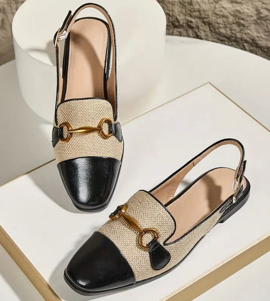 Chic Flat Sandals - Beige