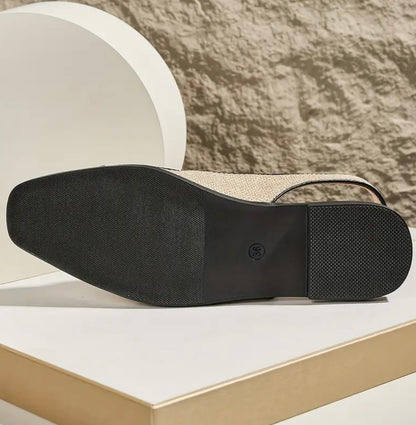 Chic Flat Sandals - Beige