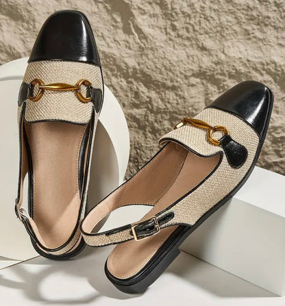 Chic Flat Sandals - Beige