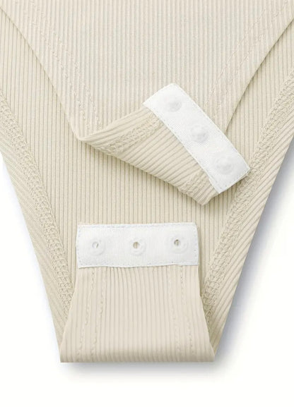 Short Sleeve Square Neck Bodysuit