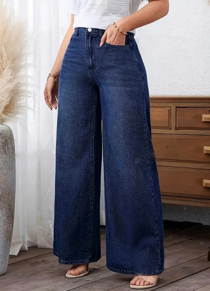 High-Waist Flared Jeans