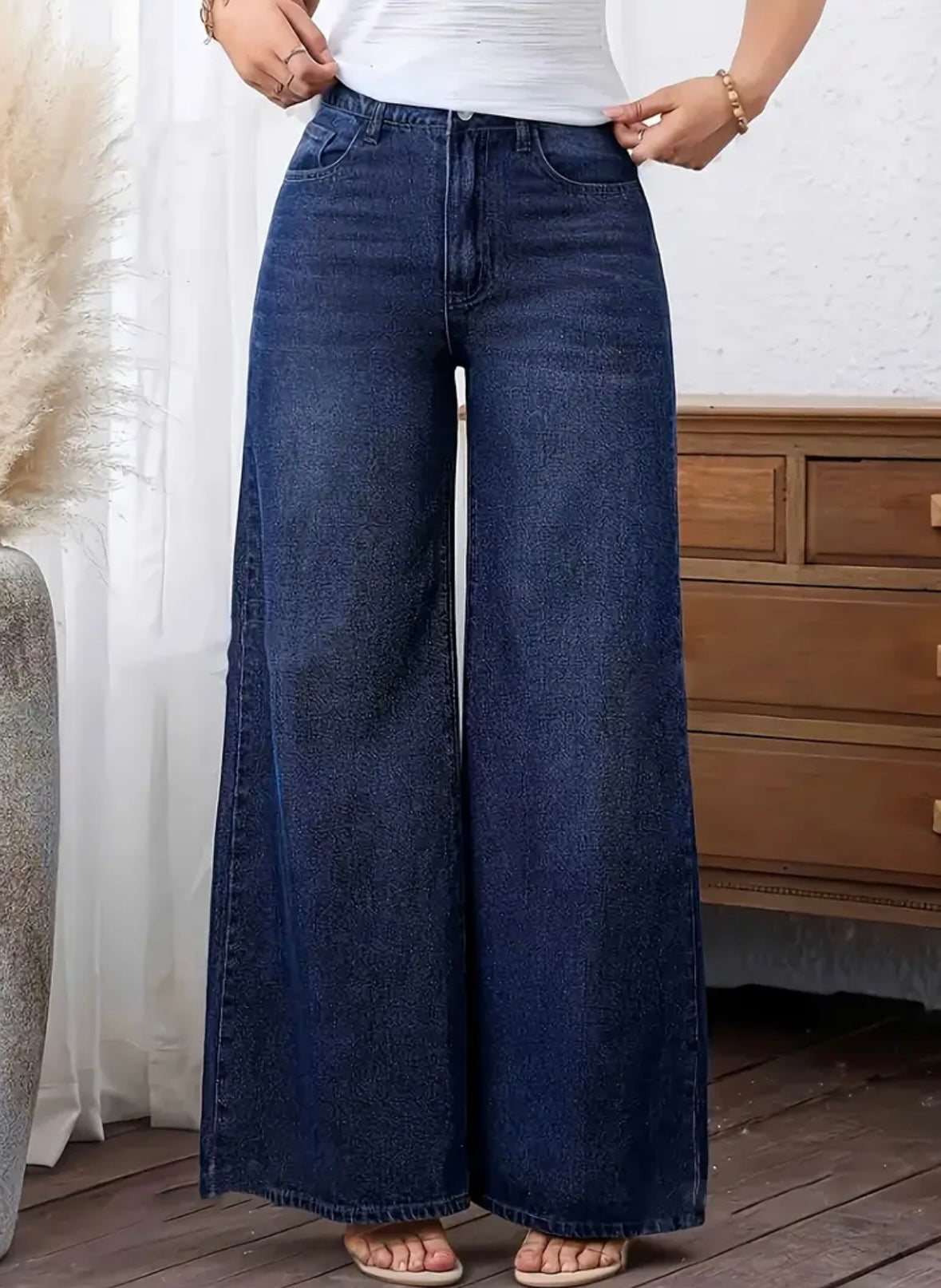 High-Waist Flared Jeans