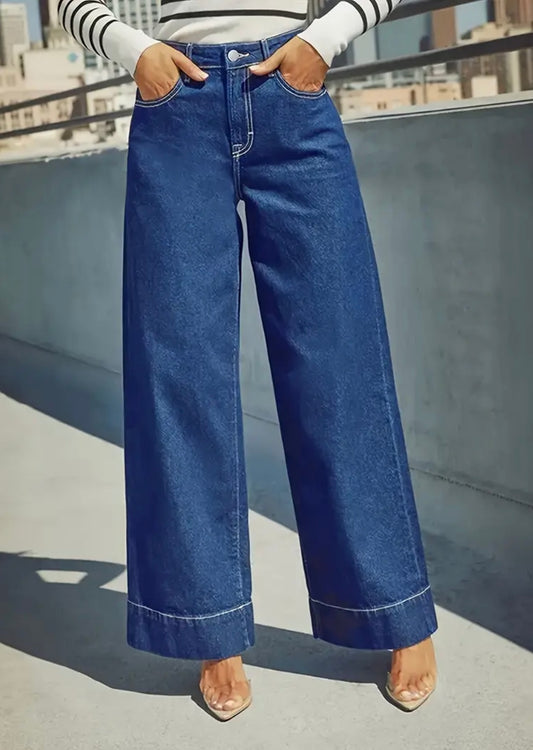 Mid-Rise Wide legs Jeans