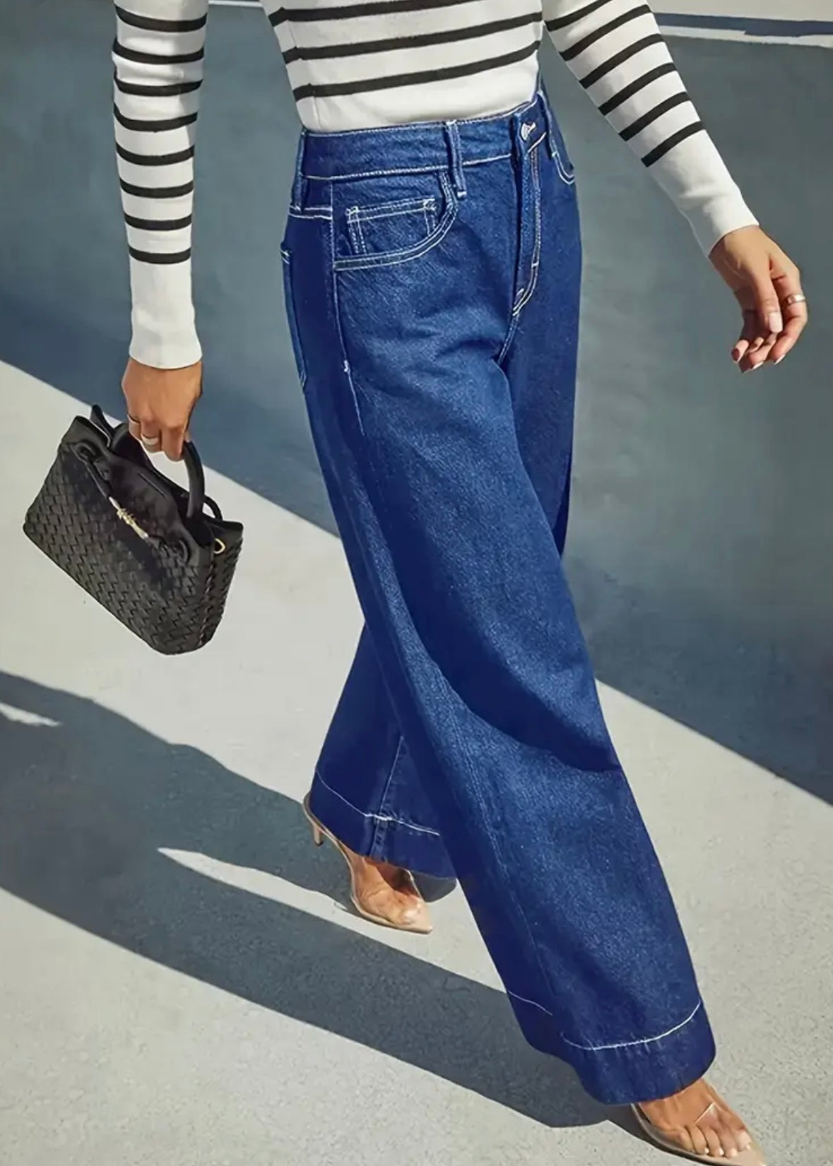 Mid-Rise Wide legs Jeans