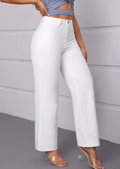 Straight-Cut Stretchy Jeans