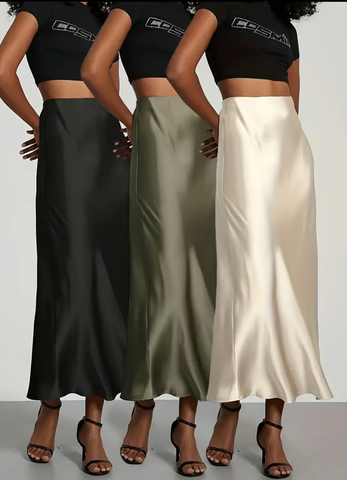 Minimalist A-Line Skirt - Ivory - size L