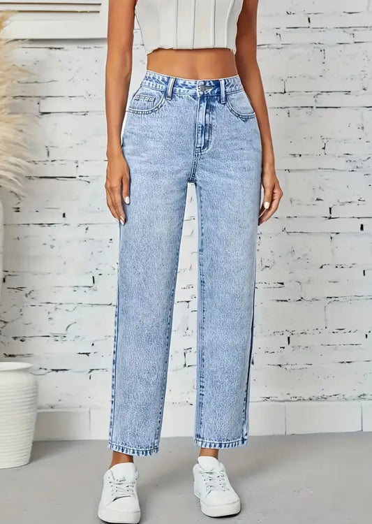 Straight Legs Stretchy Jeans