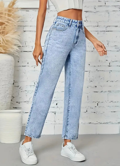 Straight Legs Stretchy Jeans