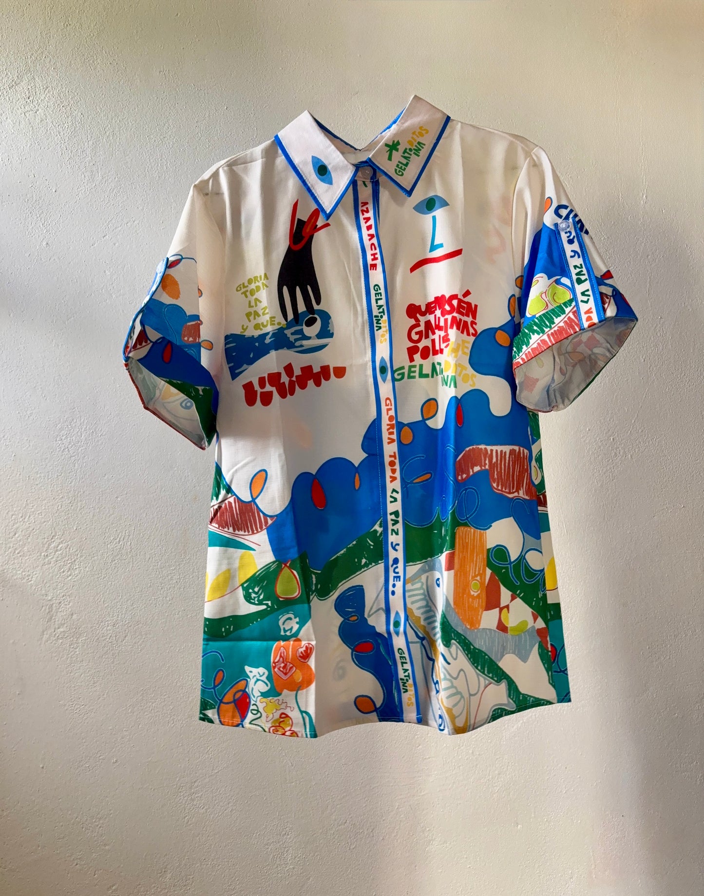 Casual Short Sleeve Oversized Shirt - Dolce Vita - M/L