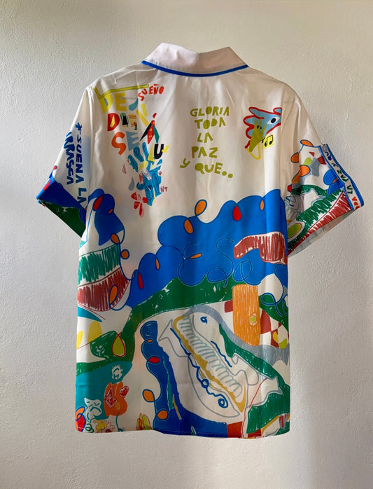 Casual Short Sleeve Oversized Shirt - Dolce Vita - M/L