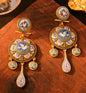 Vintage Ethnic Earrings - Golden