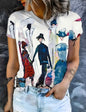 Silhouettes Oil Painting Tee - White - S only