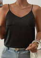 V-Neck Camisole with Spaghetti Straps