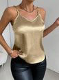 V-Neck Crepe Sateen Camisole