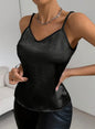 V-Neck Crepe Sateen Camisole