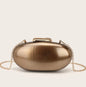 Acrylic Oval Evening Clutch - Bronze
