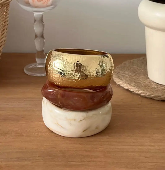 Bohemian Resin Bracelet Set - 3pcs