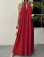 Flowy Long Dress - Red